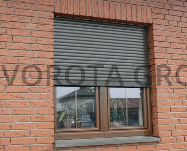 Рольставни на окна Doorhan черного цвета 850х850